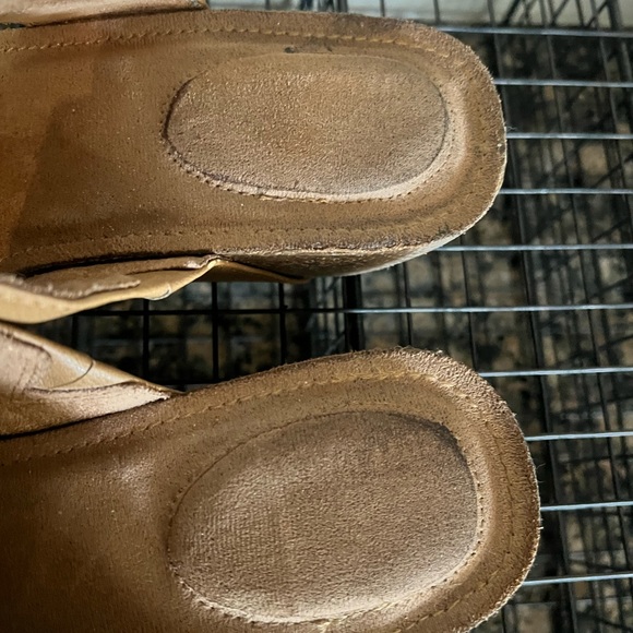 Cork Platform Wedge Sandal with Velcro adjustable straps - Picture 4 of 6